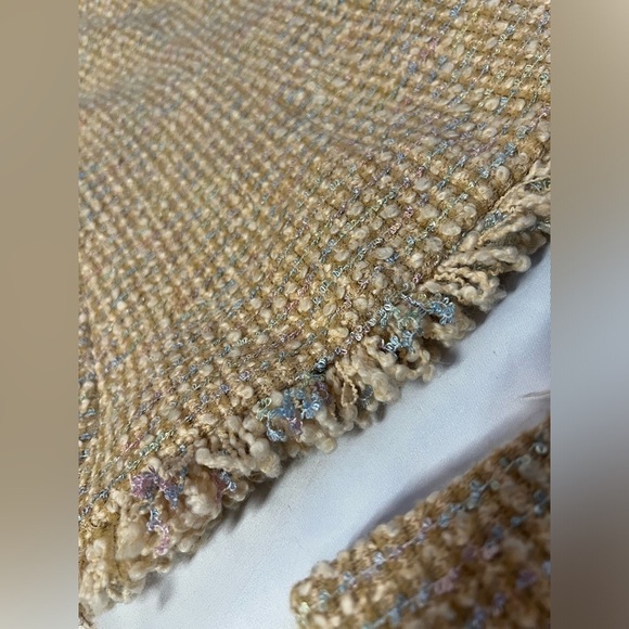 Escada Tan Tweed Blazer and Skirt Set Medium - Picture 7 of 16